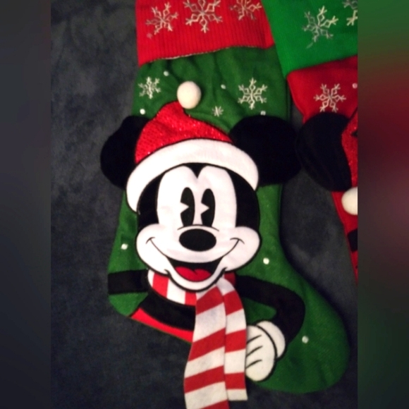 Mickey/Minnie Xmas Stockings (BOTH)/“WOODLAND FRIENDS”/2023/NWT! - Picture 2 of 4